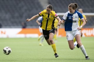 Malaurie Granges en action lors du match qui a permis à YB de remporter le titre face à GC, le 17 mai au Wankdorf.